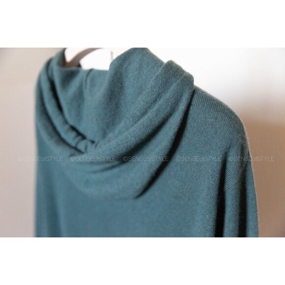 Brunello Cucinelli Women Cashmere Sweatshirt Cardigan Sweater Top Hoodie Size L - Picture 7 of 8